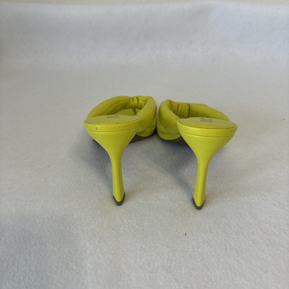NWT INC Womens Faux Leather Open Toe Square Toe High Heel Thong Pumps Size 9M - Picture 4 of 9